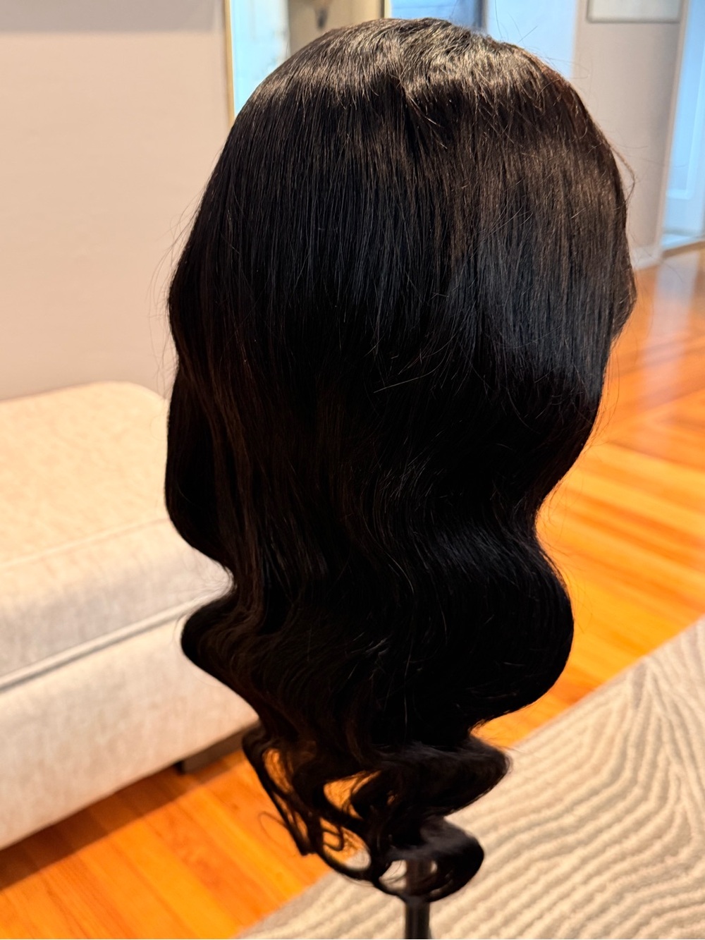 22” Natural Black Body Wave 13x6 HD Lace Front Human Hair Wig #225 - Picture 6 of 17
